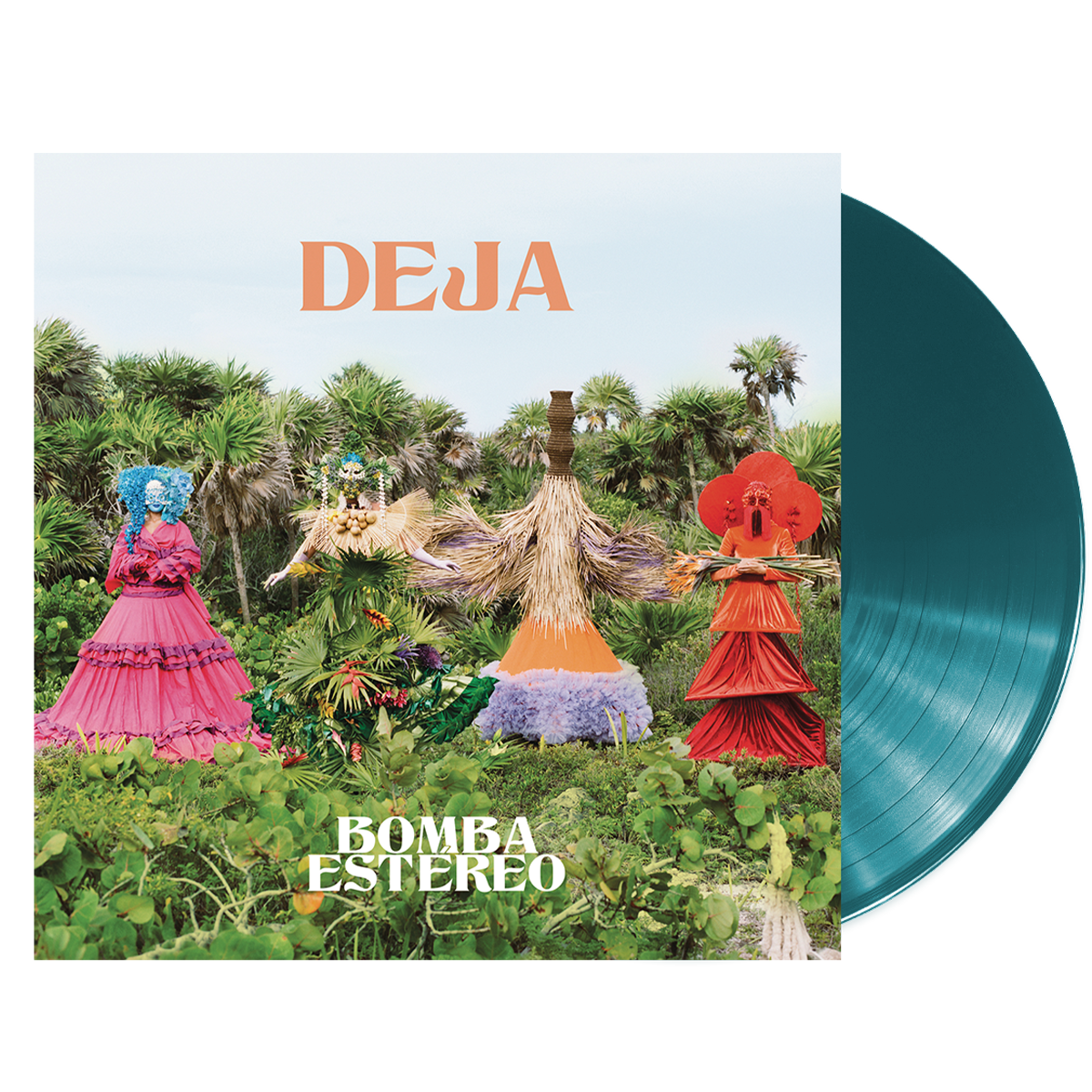Bomba Estéreo - Deja Mixed Opaque Teal Vinyl 2LP