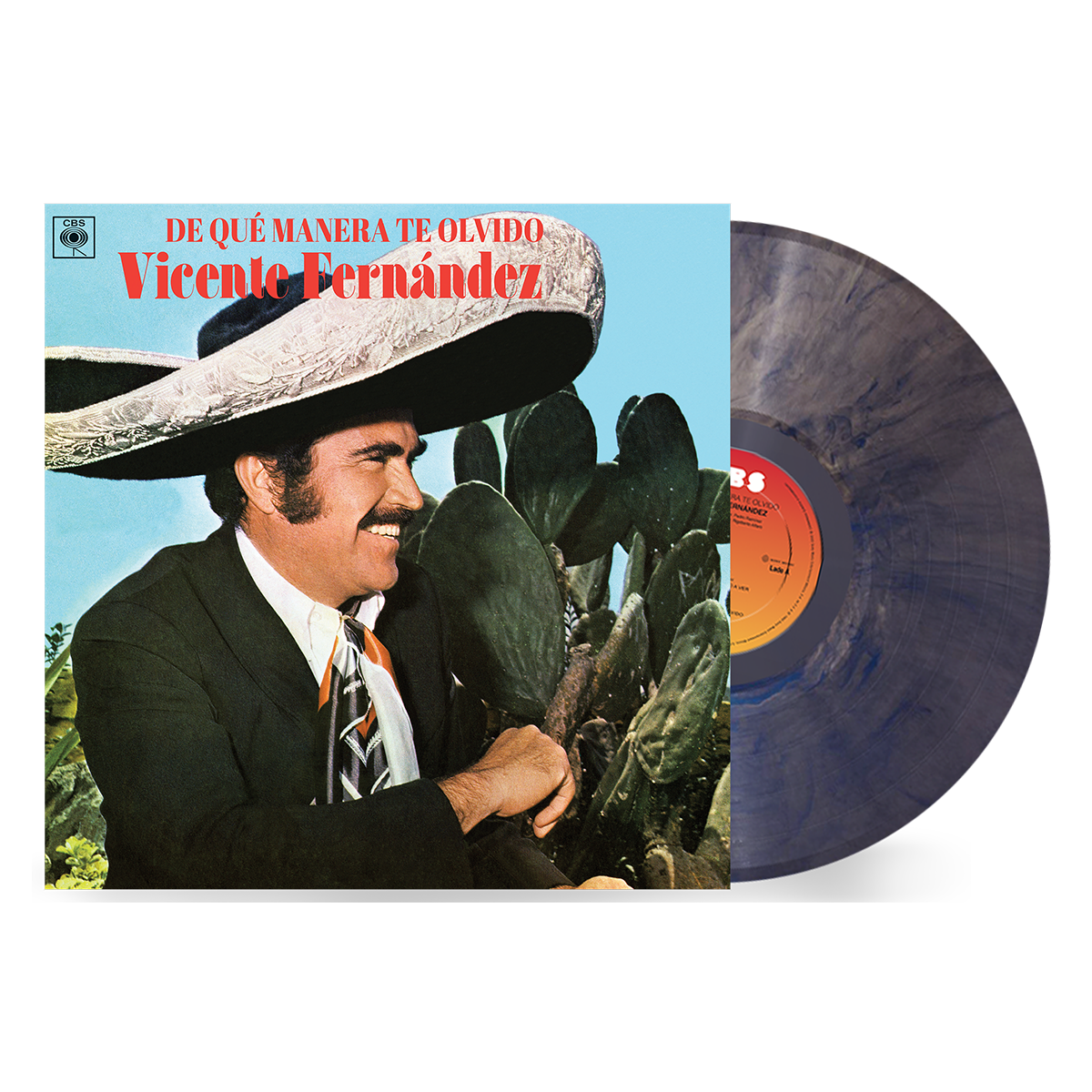Vicente Fernández - De Que Manera Te Olvido Vinyl (Iridescent Blue