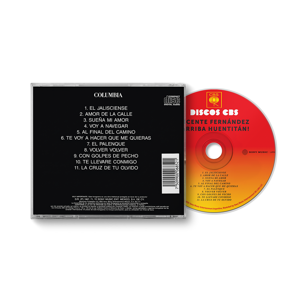 Vicente Fernández - Arriba Huentitan CD