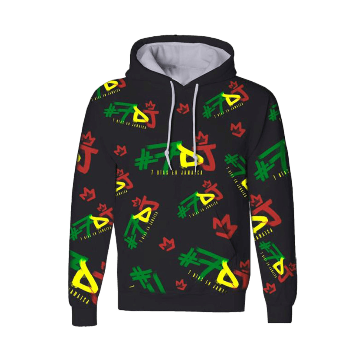 Maluma - #7DJ Color Logo All-Over Hoodie