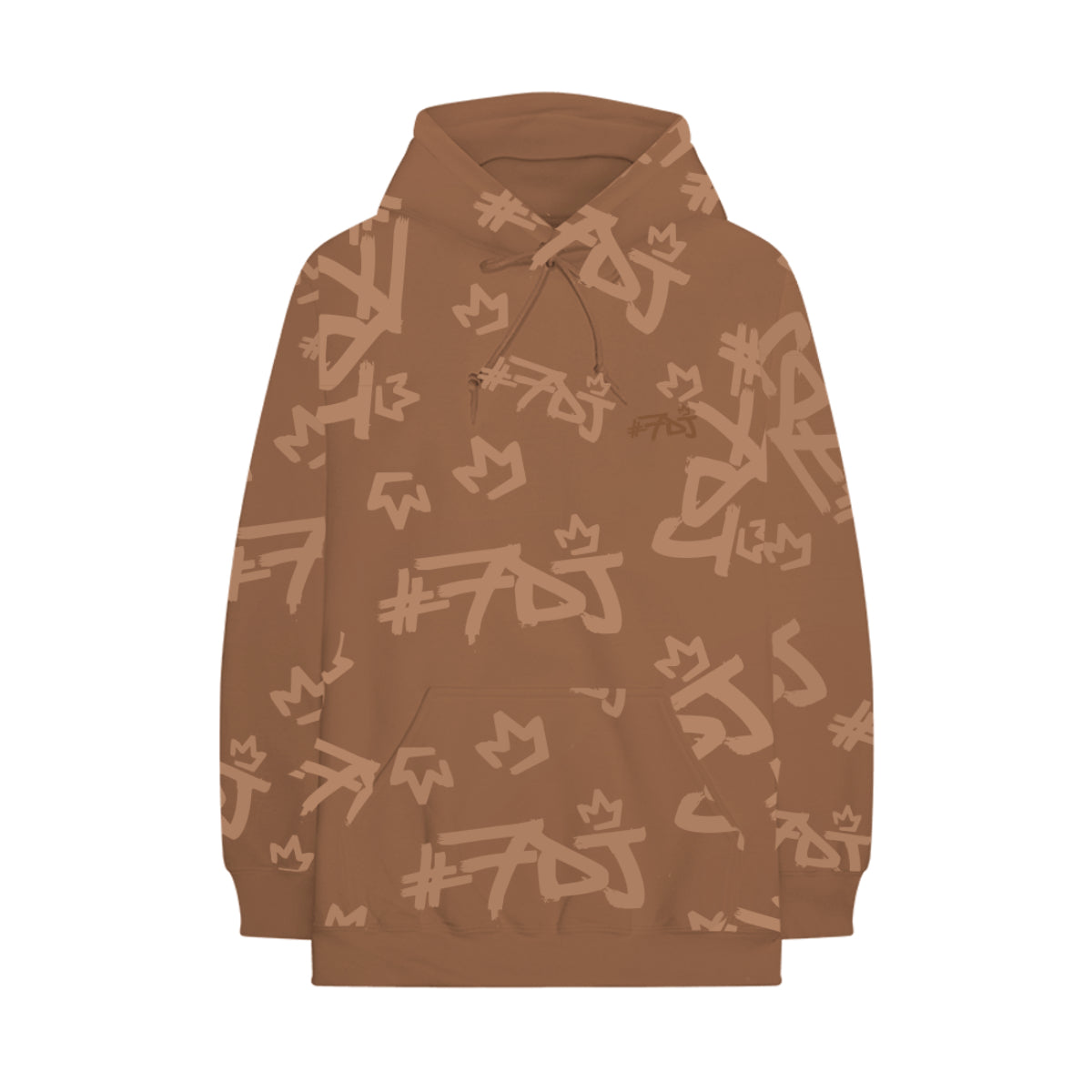 Maluma - #7DJ Tan Logo All-Over Hoodie