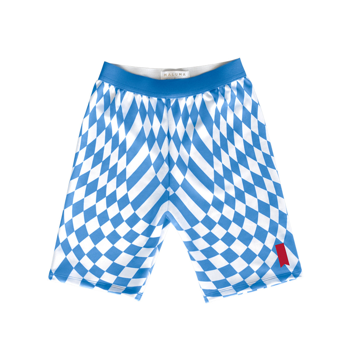 Maluma - South Beach Checkered Biker Shorts