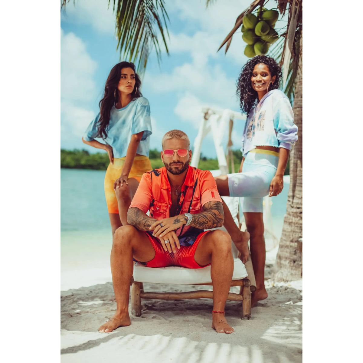 Maluma - Sunset Orange Premium Shorts