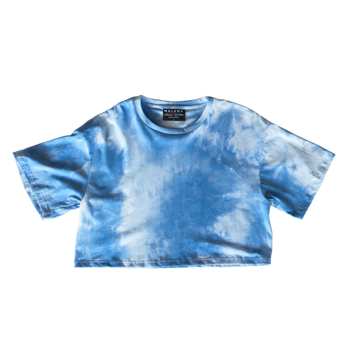 Maluma - Dyed Crop Sky Blue Top