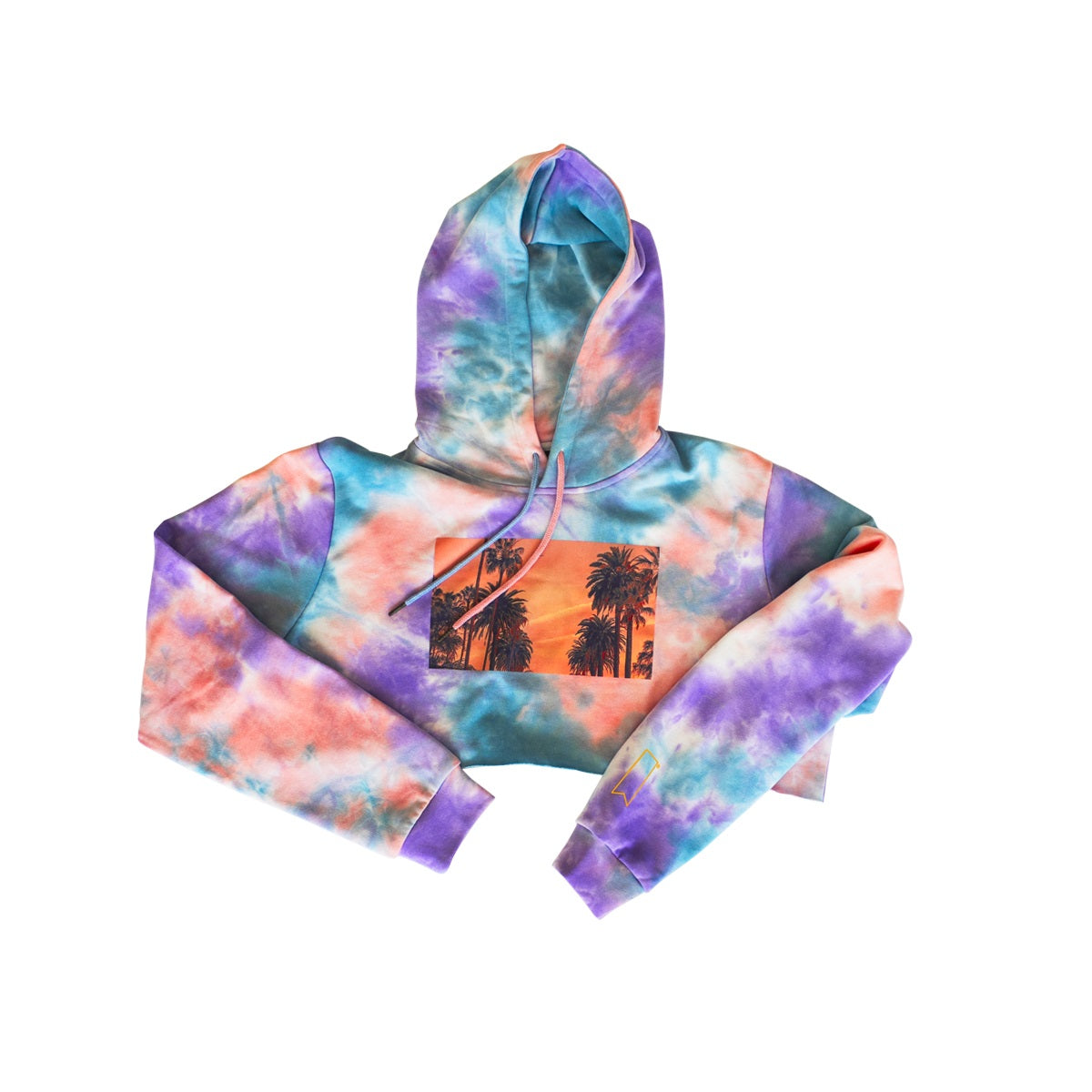 Maluma - Dyed Crop Golden Hour Hoodie