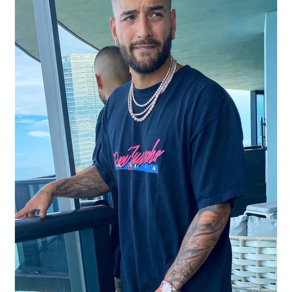 Maluma - Papi Juancho Black Tee