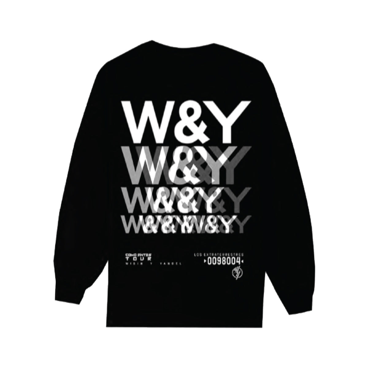 W&Y STACKED BLACK LONG SLEEVE TEE