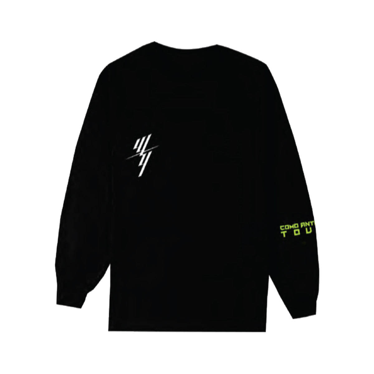 W&Y STACKED BLACK LONG SLEEVE TEE