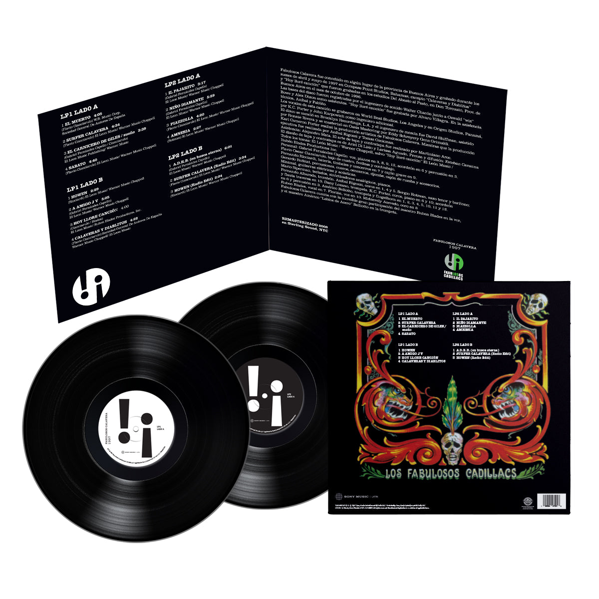 Los Fabulosos Cadillacs - Fabulosos Calavera 2LP Vinyl