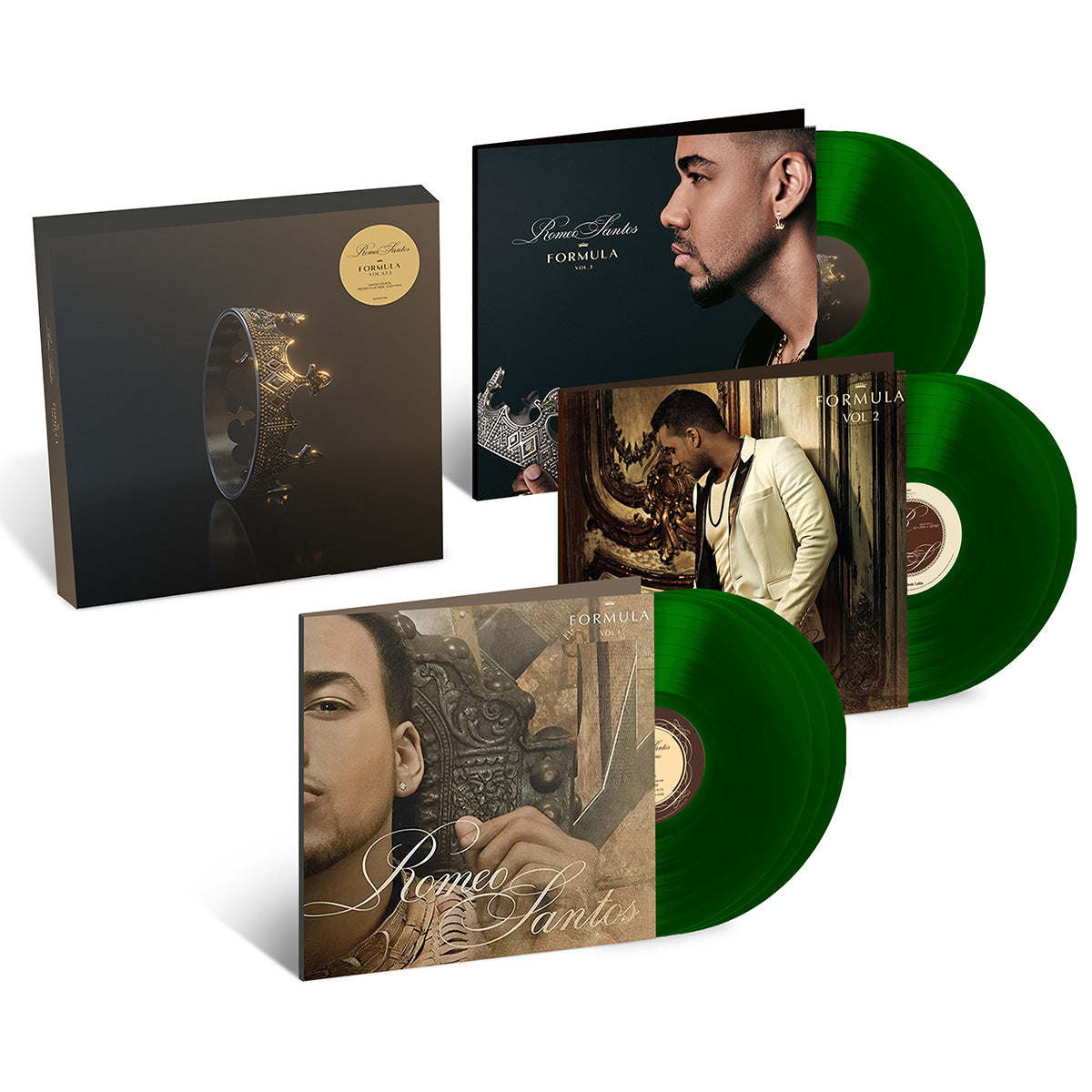 Romeo Santos - Formula, VOL.1.2.3. Box Set - Vinyl 7LP (Translucent Green)