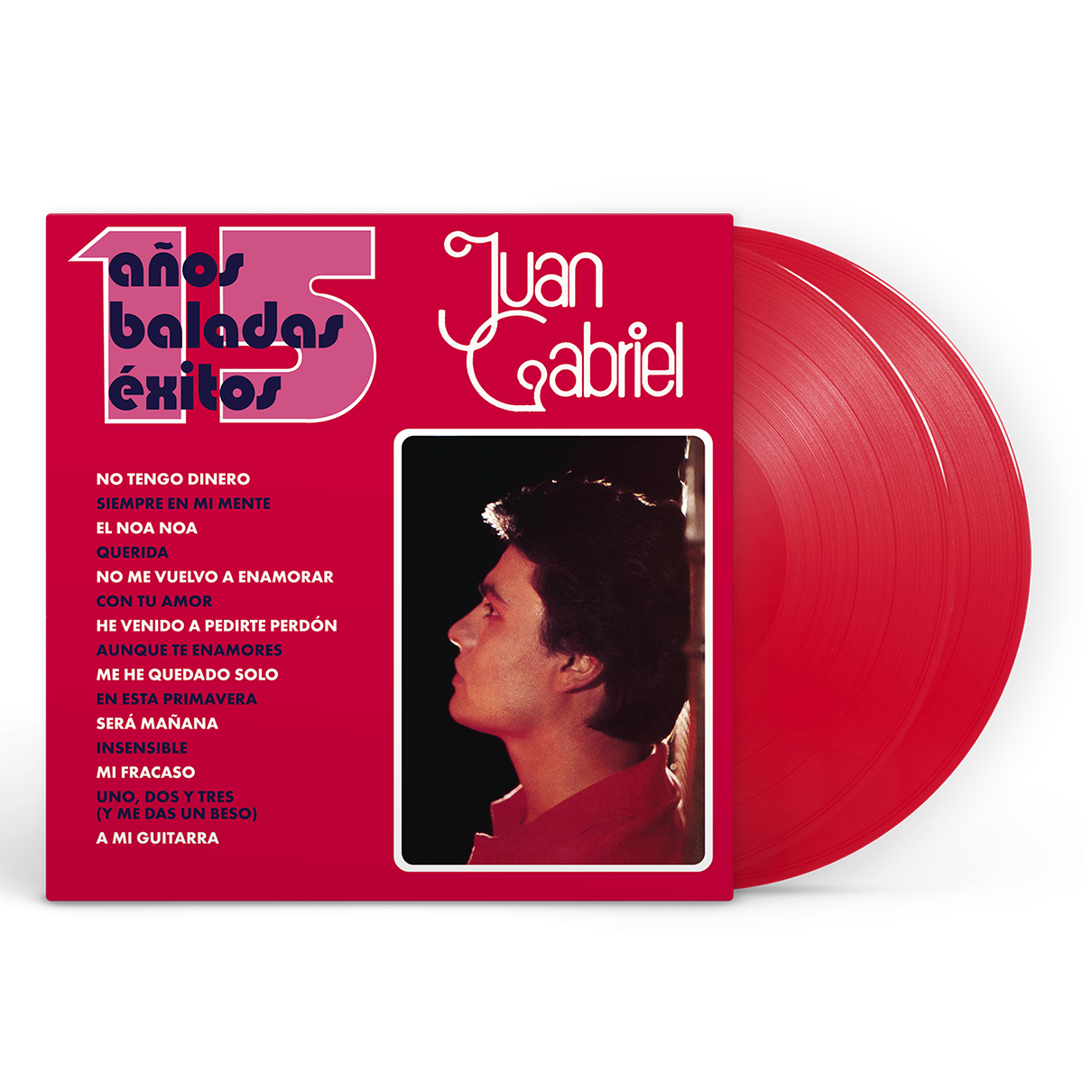 Juan Gabriel - 15 Anos Baladas Exitos Vinyl 2LP (Opaque Red)