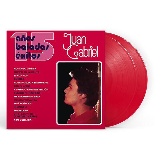 Juan Gabriel - 15 Anos Baladas Exitos Vinyl 2LP (Opaque Red)