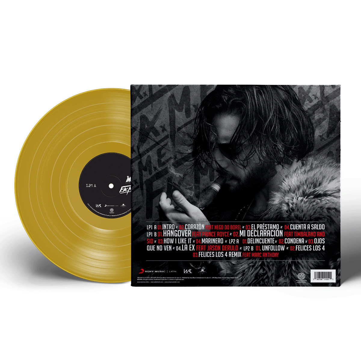 Maluma - F.A.M.E. Gold Vinyl LP