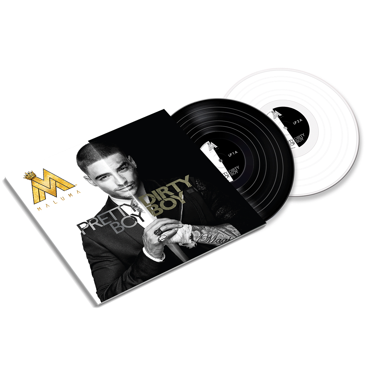 Maluma - Pretty Boy, Dirty Boy White & Black Vinyl 2LP