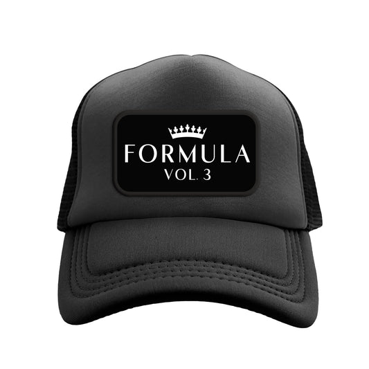 FORMULA VOL. 3 PATCH BLACK TRUCKER HAT