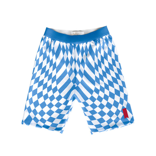South Beach Checkered Biker Shorts